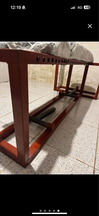 Banco de pesas para gimnasio