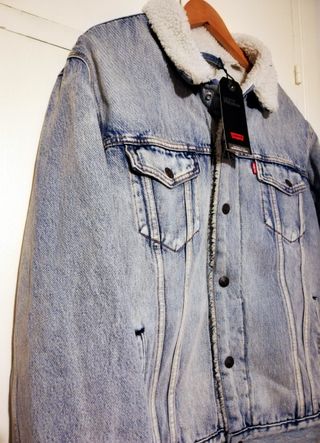 NUEVA. Cazadora Vaquera Levi's Borrego Hombre