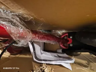 Patinete HOMCOM Rojo 12 Niños +5 Años