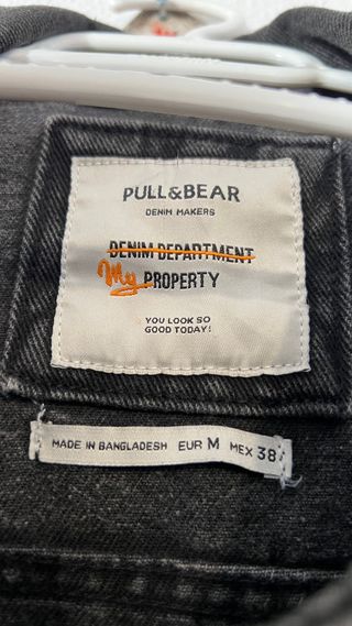 Cazadora vaquera Pull&Bear gris hombre