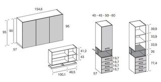 DORMITORIO CON ARMARIO PUENTE MATRIMONIO RMBO