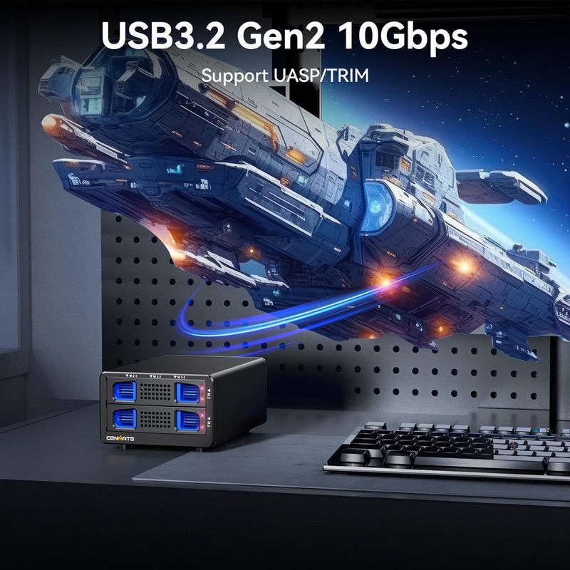 Caja 6 Bahías NVMe M.2 USB 3.2 10Gbps afbeelding 3