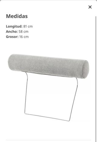 Reposacabezas IKEA KIVIK Tela Gris