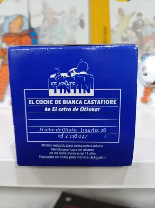 Coche de Castafiore con Tintín y Milu escala 1/43