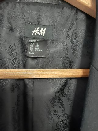 Chaqueta H&M Negra Hombre