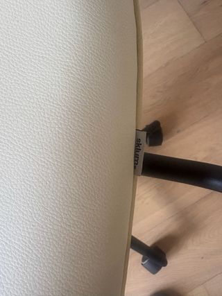 Silla de escritorio moderna madera y ratán