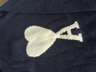 Jersey AMI Paris Corazón A Azul Marino Talla S