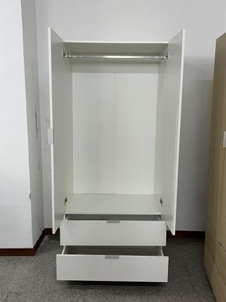 Armario blanco con 2 puertas y 2 cajones NUEVO!