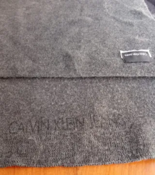 Sciarpa Calvin Klein Uomo Grigio Nero