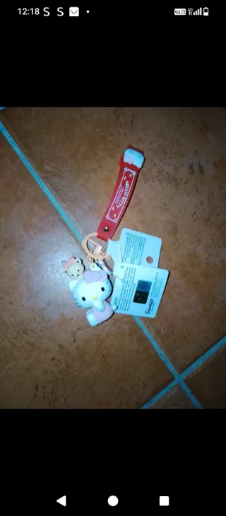 Portachiavi Hello Kitty con orsetto