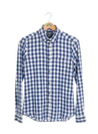Camisa H&M L.O.G.G. Cuadros Azul/Blanco | Shirt