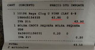 Crocs rosas talla 38/39