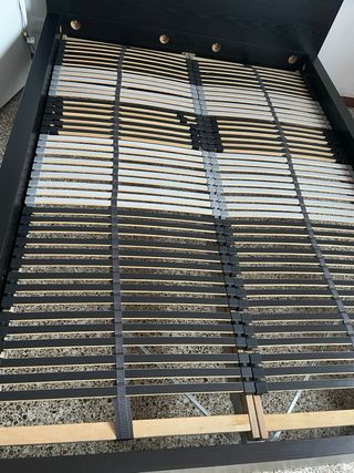 Cama Ikea Malm Negra + Somier