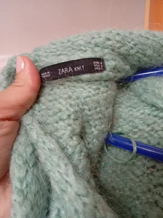 Jersey verde de punto grueso