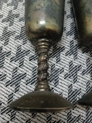 Juego de 2 copas metálicas