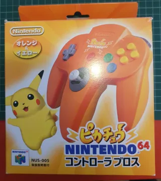 Mando Nintendo 64 Pikachu Naranja y Amarillo