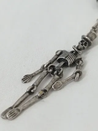 AllSaints Colgante Esqueleto KOKO Plata Necklace