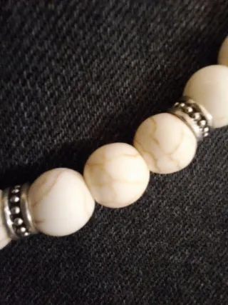 Catena per pantaloni in pietra howlite