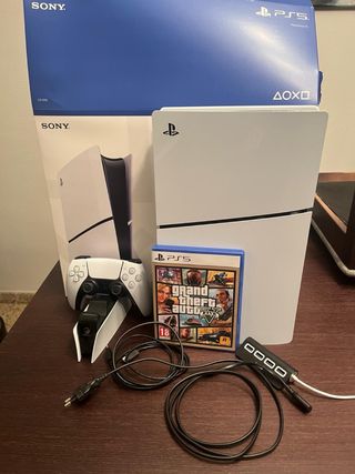 PS5 Slim 1TB Blanca + GTA V