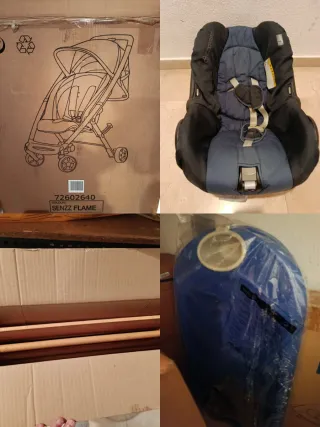 Lote Carro Bebé, Maxi Cosi, Bañera, Cuna... (leer)