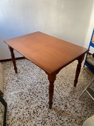 Mesa de comedor de madera 120x80cm, alto: 76cm