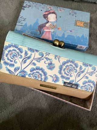 Monedero Sweet Candy azul y rosa