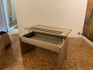 Mesa de centro elevable madera