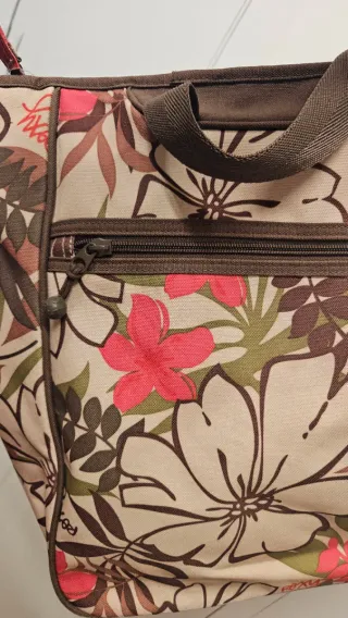 Bolso Roxy nylon estampado floral
