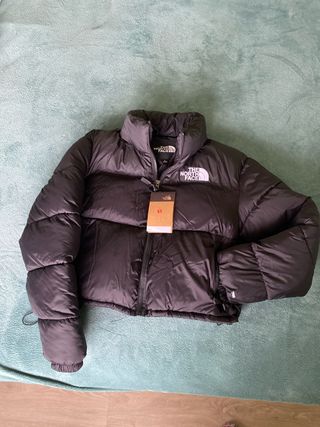Cazadora nueva The North Face Negra Crop Talla S