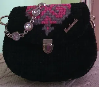 Borsa fatta a mano in ciniglia