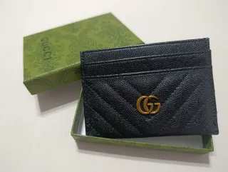 Portacartellini Gucci Nero e Oro