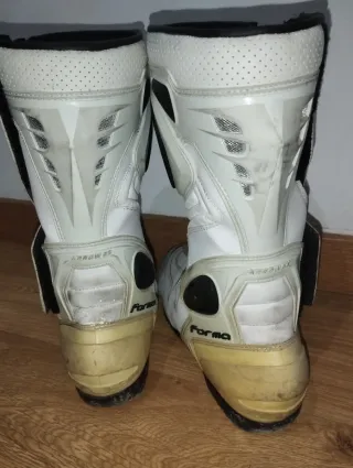 Botas de moto blancas talla 45