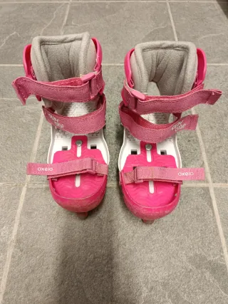 Patines rosas Oxelo talla ajustable