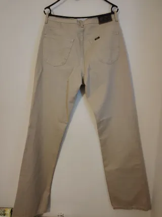 Pantalones vaqueros  Lee Talla L Beige