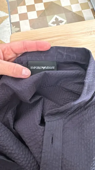 Camisa Emporio Armani Talla L Negra