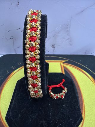 Conjunto exclusivo 3 Carril en Oro Laminado