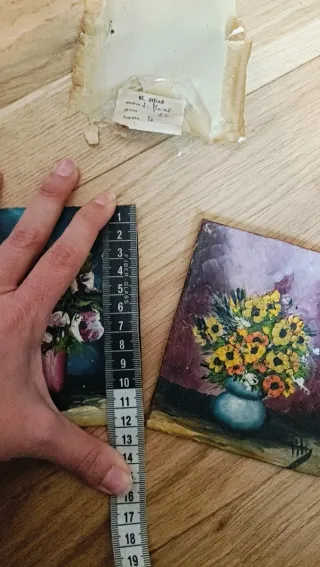2 Cuadros Antiguos Flores