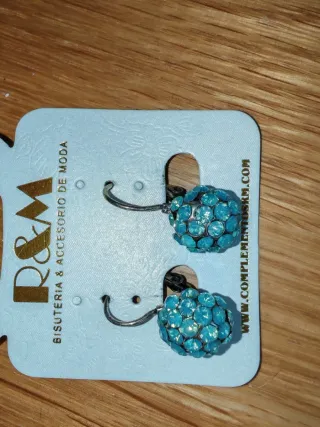 Pendientes D&M Aguamarina