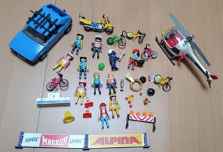 Playmobil 3090 Helicóptero y Policía