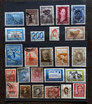 25 Sellos Usados de Argentina