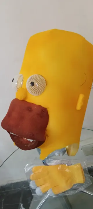 Maschera Homer Simpson Carnevale Adulto