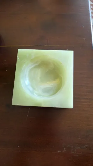 Cenicero Art Deco de Ónix Verde