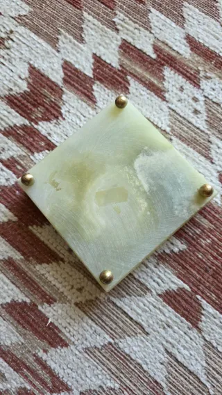 Cenicero Art Deco de Ónix Verde