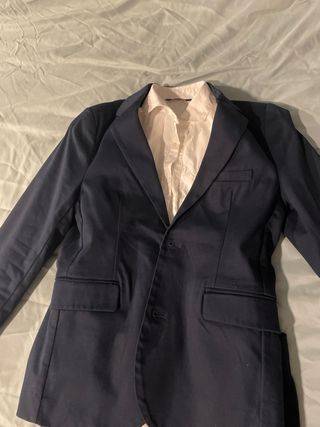 Traje niño azul talla 12