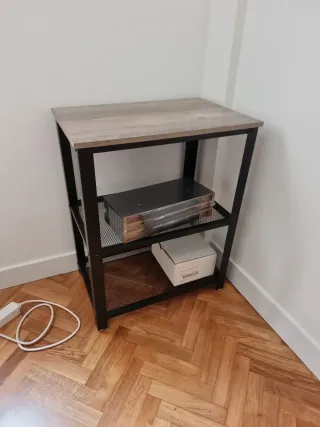 Estantería industrial pequeña madera y metal