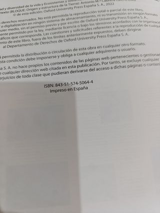 A ESTRENAR, Biología, Geología 1 bachiller Oxford