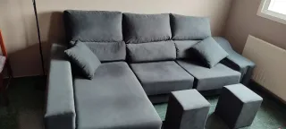 Sofá Chaiselongue Gris
