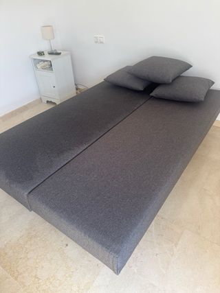 Sofá Cama 3 Plazas Gris