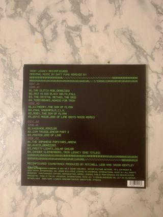 Vinilo TRON Legacy R3CONF1GUR3D Daft Punk