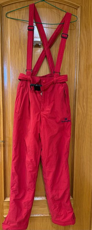 Pantalón esquí niño Boomerang rojo T14
